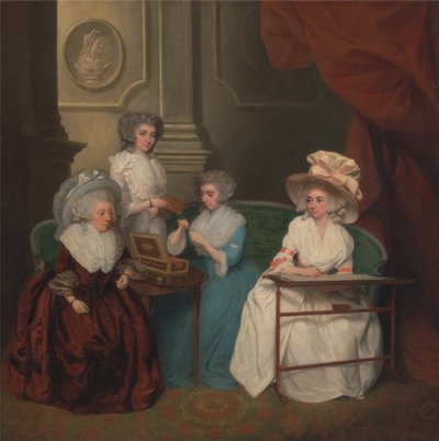 Lady Jane Mathew and Her Daughters by Unbekannt Unbekannt